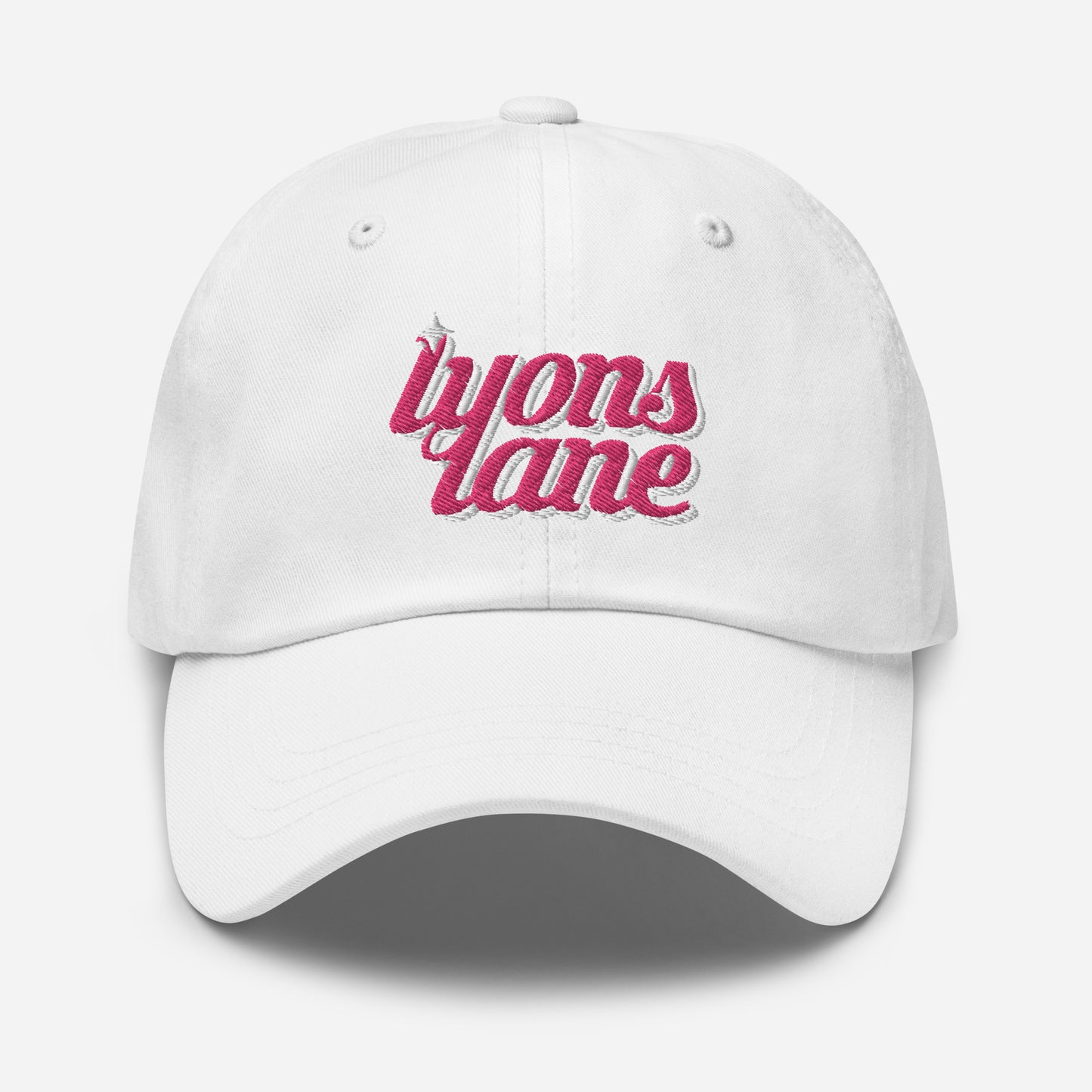 Dad Hat - Embroidered Logo (White)