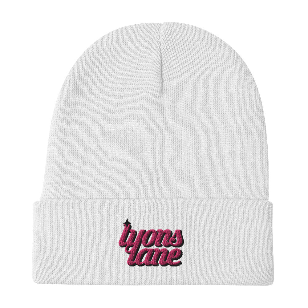 Beanie - Embroidered Logo (White)